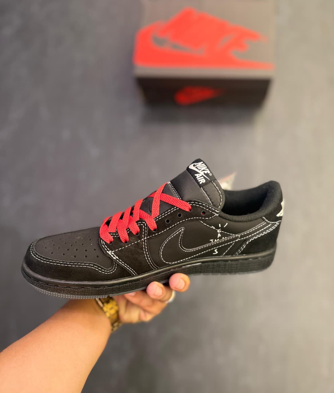 Air Jordan 1 Low SP Travis Scott Black Phantom