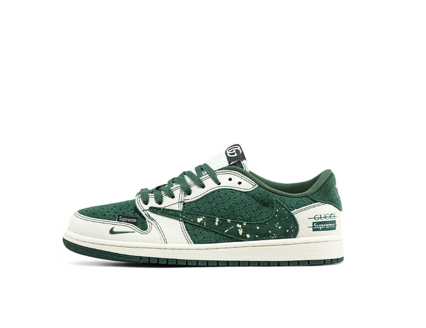 AJ 1 Reverse Supreme Gucci – High-Top Statement Sneakers