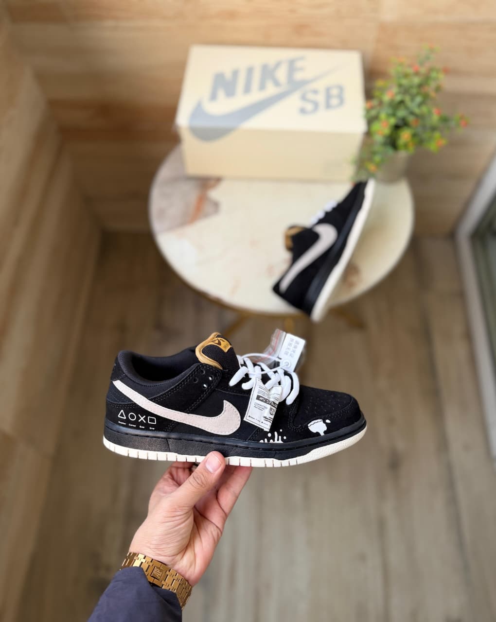 PlayStation Inspired Nike SB Look – Black Streetwear Sneakers