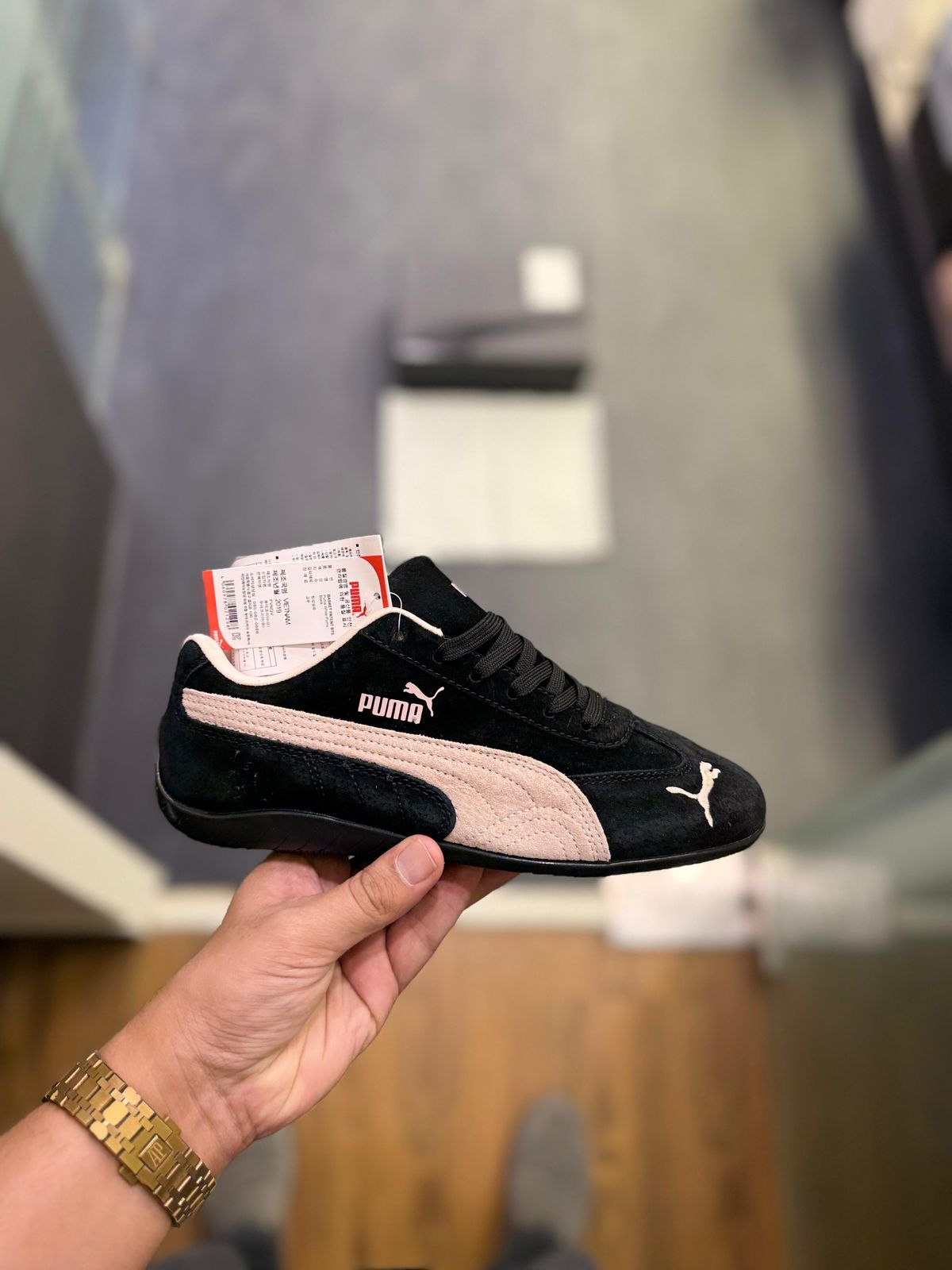 Puma Speed Cat Black & Pink – Motorsport Style Sneakers