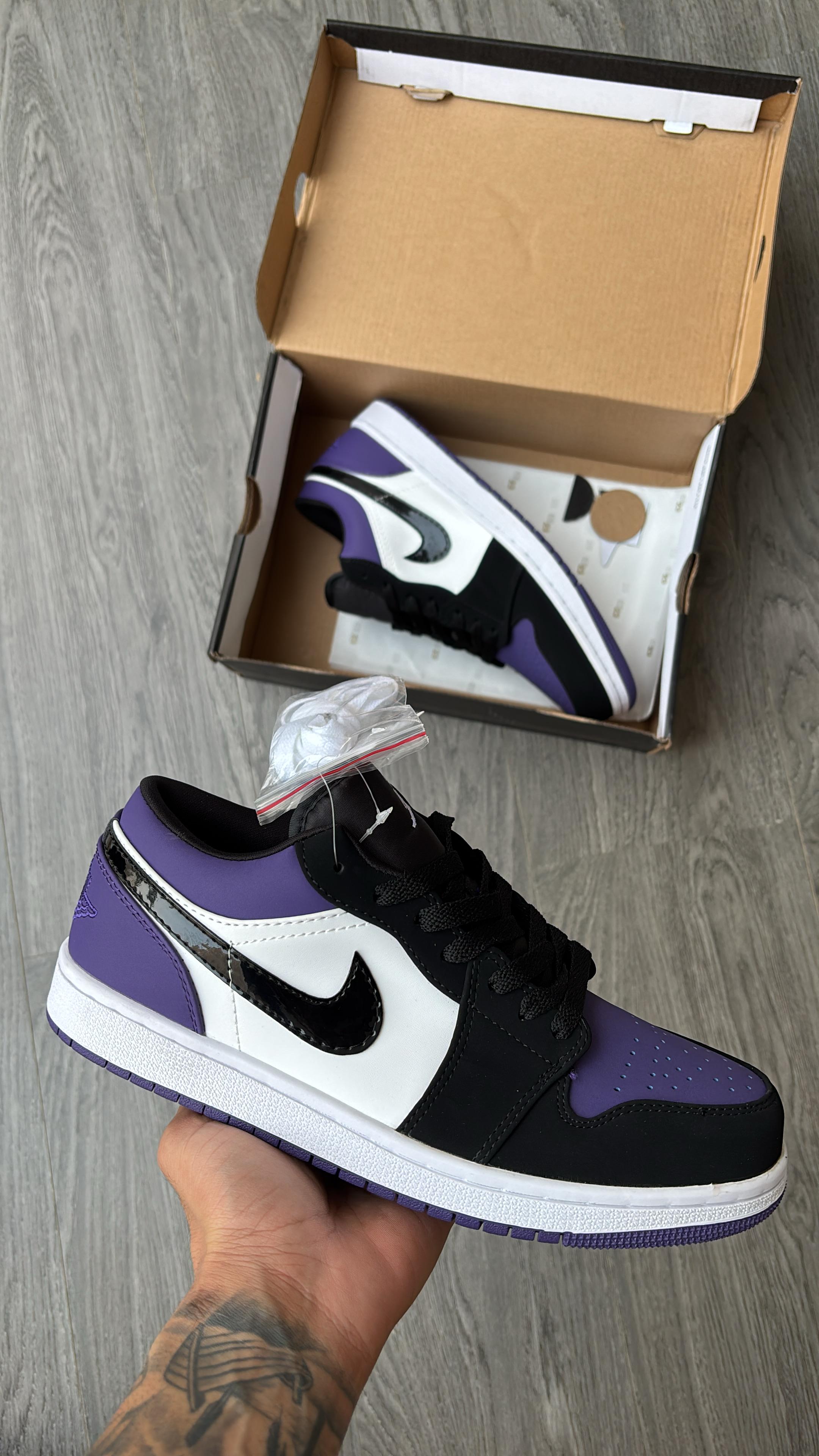 AJ1 Low Purple Classic – Retro Street Sneaker