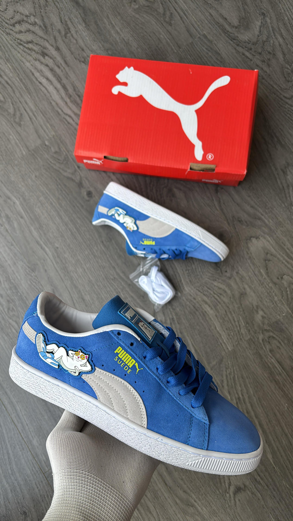 PUMA Suede x RIPNDIP Sneakers (Blue) – Limited Edition Streetwear Shoes