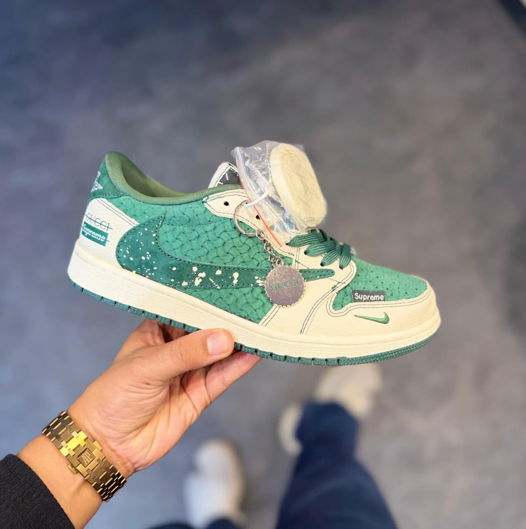 AJJ 1 Reverse Supreme Gucci – High-Top Statement Sneakers