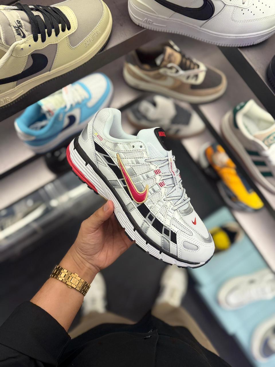 Nike P-6000 Trainer Metallic Red