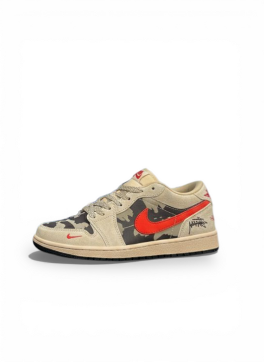 Airr Jordann 1 LOW Stussy X Travis Camo