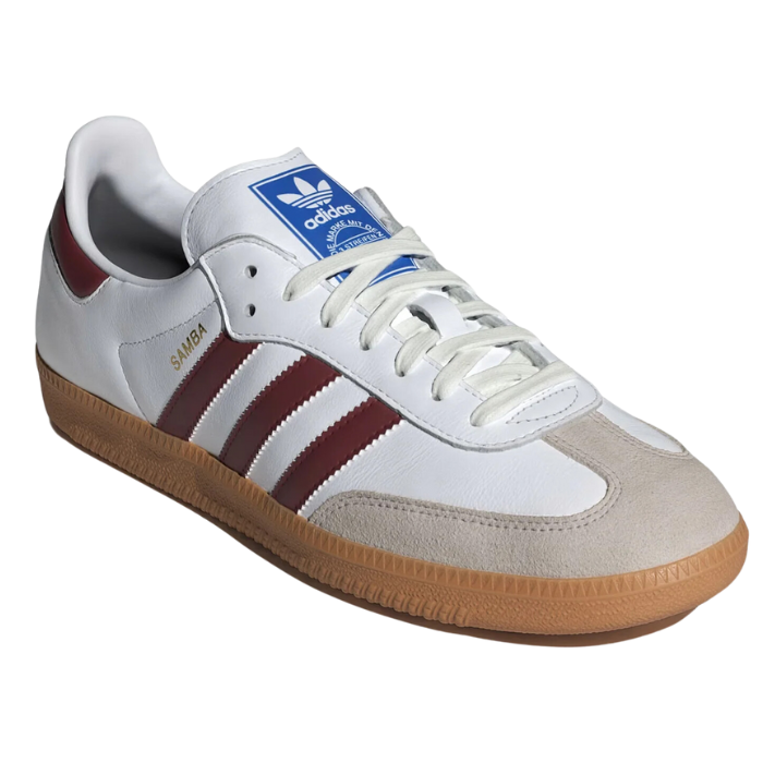 Adidas Samba  'White/Burgundy/Gum