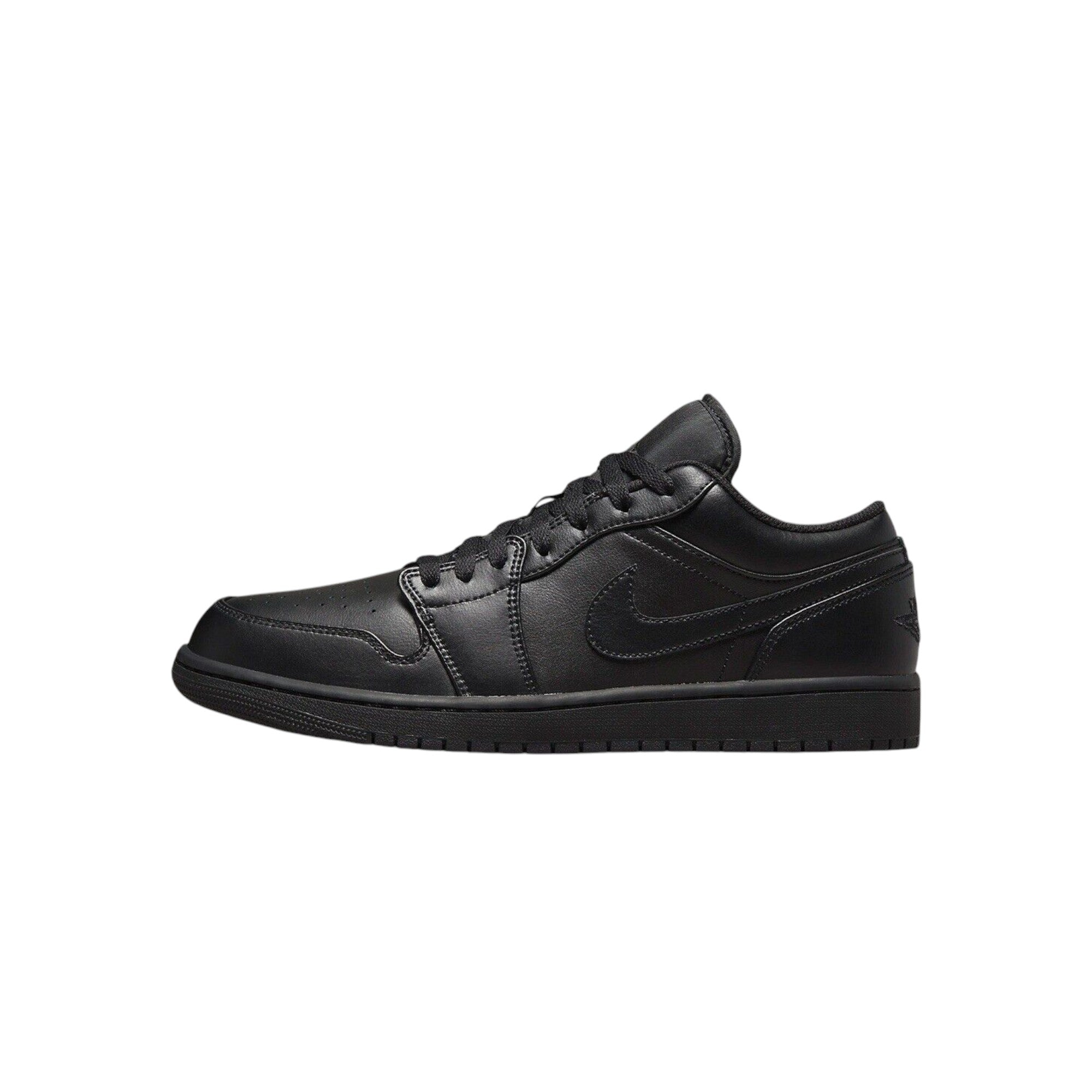 Air Jordan 1 Low Blackout – Triple Black Graphic Swoosh