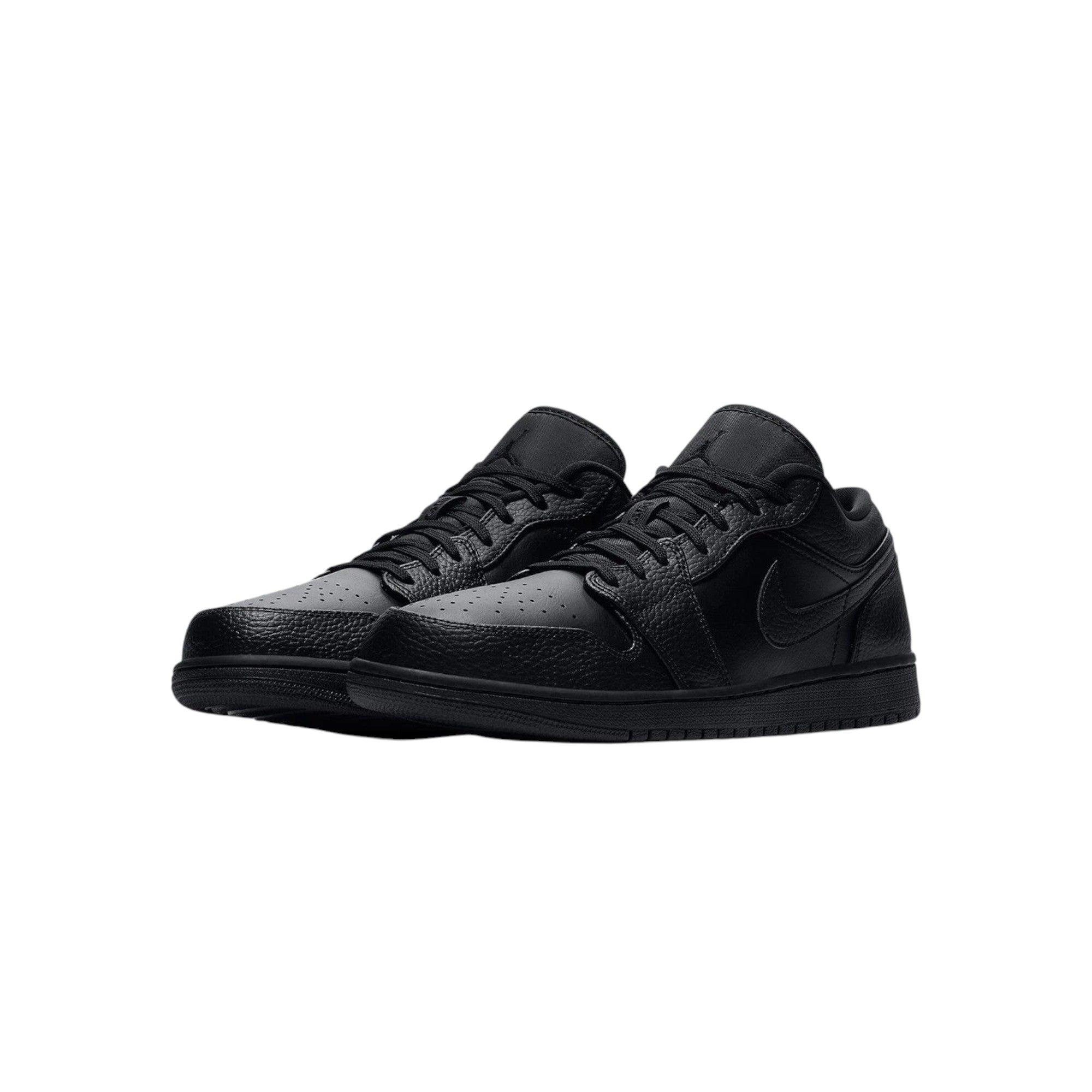Air Jordan 1 Low Blackout – Triple Black Graphic Swoosh