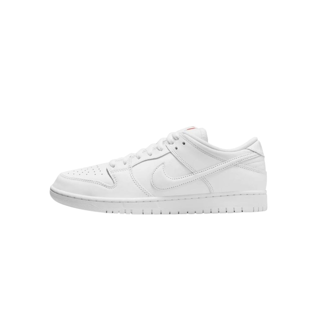 Dunk Low Pure White  ––  Premium Skate Sneakers