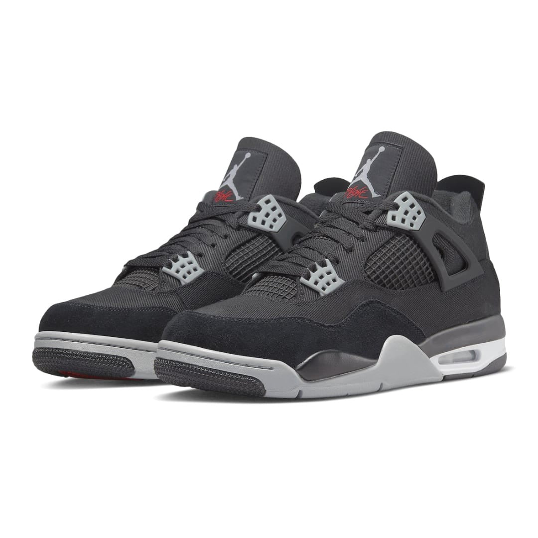 Air Jordan 4 “Black Canvas” — Premium Black Canvas Retro Sneaker