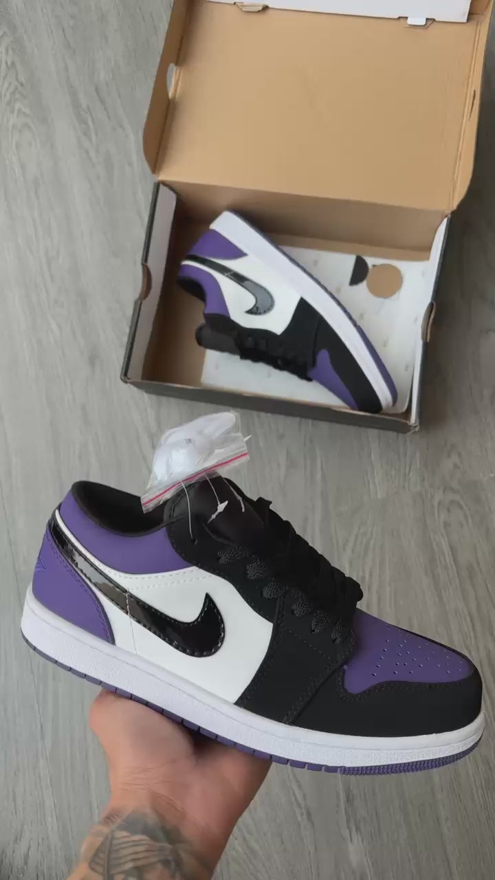 AJ1 Low Purple Classic – Retro Street Sneaker