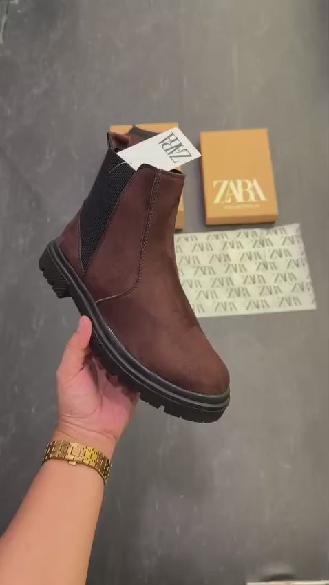 Zara Men's Boot Suede