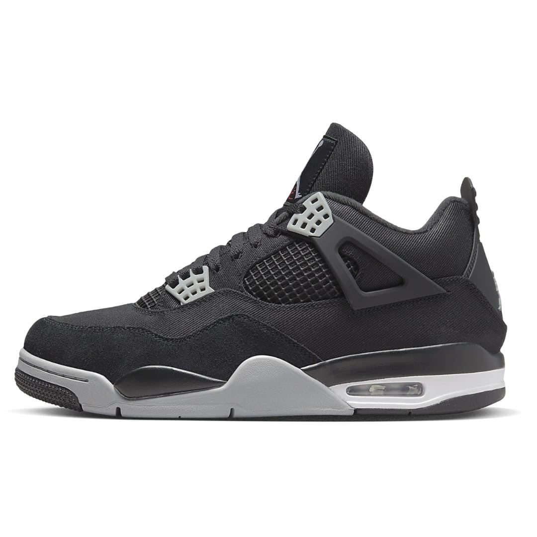 Air Jordan 4 “Black Canvas” — Premium Black Canvas Retro Sneaker
