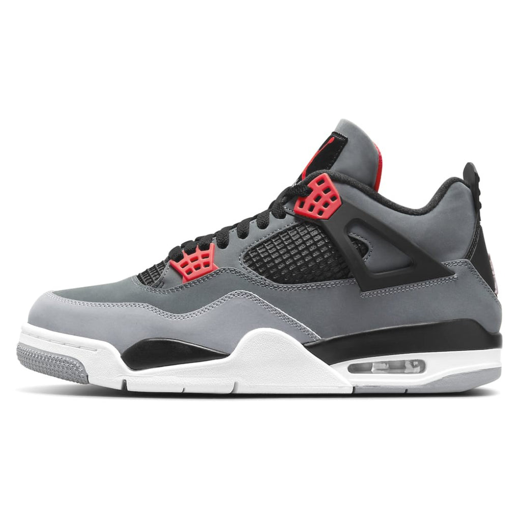 Air Jordan 4 “Infrared” — Premium Suede Retro Basketball Sneaker in Dark Grey & Bright Infrared